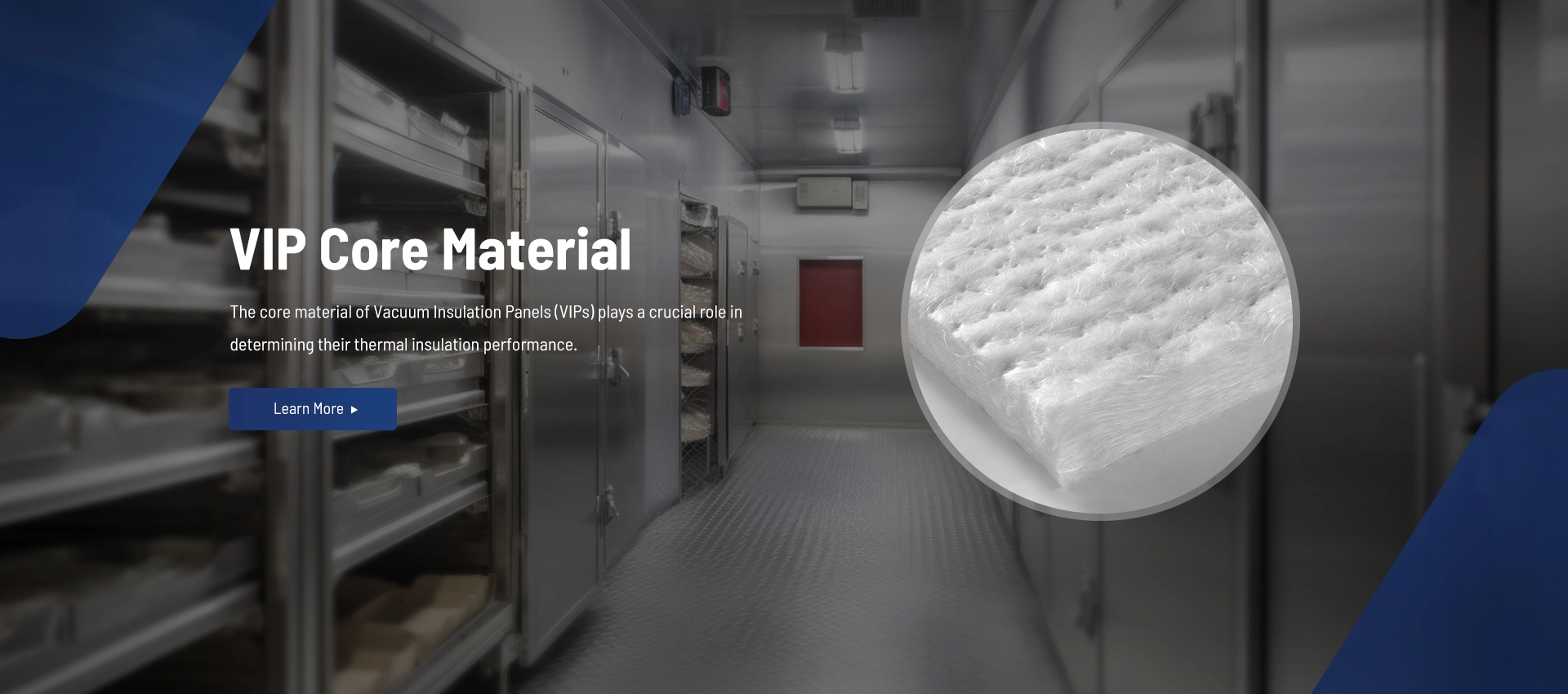 Panel aislado al vacío material VIP Core