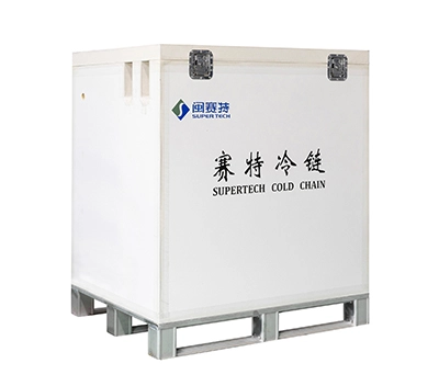 Caja de palés aislada al vacío